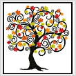cross stitch pattern Decorative Autumn Tree