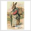 cross stitch pattern Antique Easter Bunny