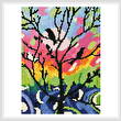 cross stitch pattern Mini Birds in Tree