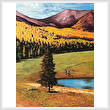 cross stitch pattern Autumn in the San Francisco Mountains