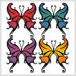 cross stitch pattern Butterfly Swirls