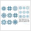 cross stitch pattern Christmas Snowflake Set 2