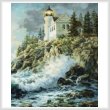 cross stitch pattern Bass Harbor Lighthouse (Crop)