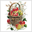 cross stitch pattern Basket of Apples