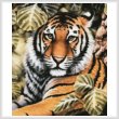 cross stitch pattern Jungle Tiger (Crop)