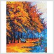 cross stitch pattern Autumn Landscape Painting (Crop)