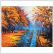 cross stitch pattern Autumn Landscape Painting
