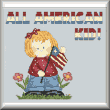 cross stitch pattern All American Girl