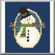 cross stitch pattern Mini Snowman
