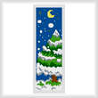 cross stitch pattern Winter Bookmark
