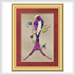 cross stitch pattern Art Deco Bird 2