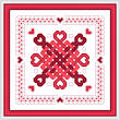 cross stitch pattern Hearts Abound
