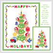 cross stitch pattern Turtle Christmas Tree