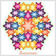 cross stitch pattern Kaleidoscope of Seasons - Summer