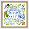 cross stitch pattern Father