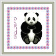 cross stitch pattern Baby Panda