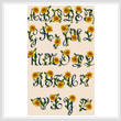 cross stitch pattern Sunflower Alphabet
