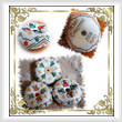 cross stitch pattern Holiday Cheer Biscornu Set