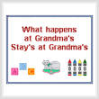 cross stitch pattern Cute Grandma Sampler