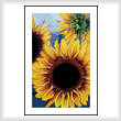 cross stitch pattern Sunny Sunflowers