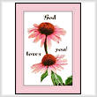 cross stitch pattern God Loves You Sampler