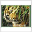 cross stitch pattern Emerald Forest