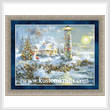 cross stitch pattern Lighthouse Christmas