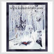 cross stitch pattern Winter Wolves
