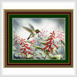 cross stitch pattern Hummingbird I