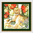 cross stitch pattern Miss Tabby