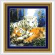 cross stitch pattern Always Together Tigers