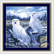 cross stitch pattern Moonlight Owls