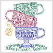 Cross stitch pattern Lets Do Tea