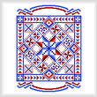 cross stitch pattern USA Quilt