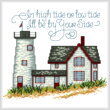 cross stitch pattern By Your Side Lighthouse