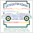 cross stitch pattern Let's Go for a Drive