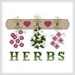 cross stitch pattern Herbs