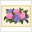 cross stitch pattern Ortensie (hydrangeas)