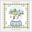 cross stitch pattern Snowed In!