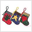 cross stitch pattern Folkart Stocking Ornaments
