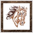 cross stitch pattern Tribal Horse
