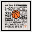 cross stitch pattern Subway Art - Sports - Basketball