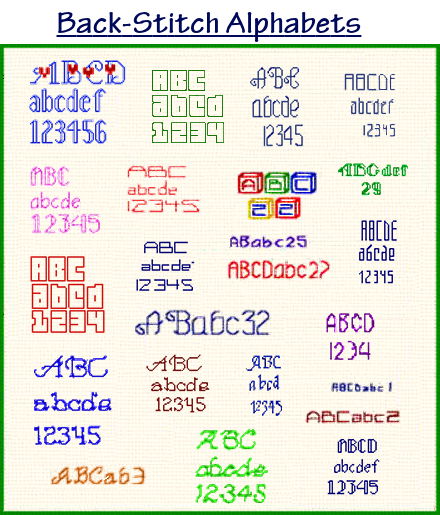 Cross stitch new alphabets