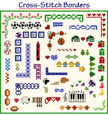 Cross stitch borders