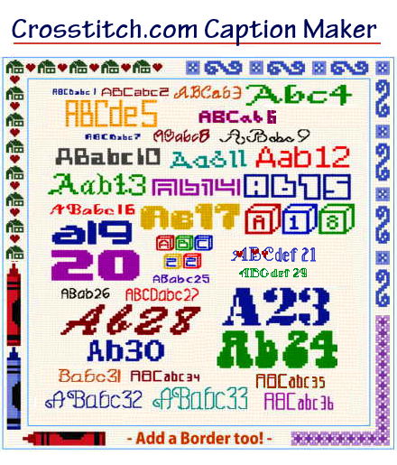 Cross stitch alphabets