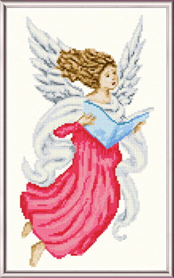 cross stitch pattern Singing Angel