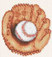 cross stitch pattern Ball and Glove