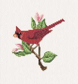 cross stitch pattern Cardinal