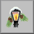 cross stitch pattern Christmas Lamp