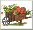 Cross stitch pattern Autumn Wheelbarrow